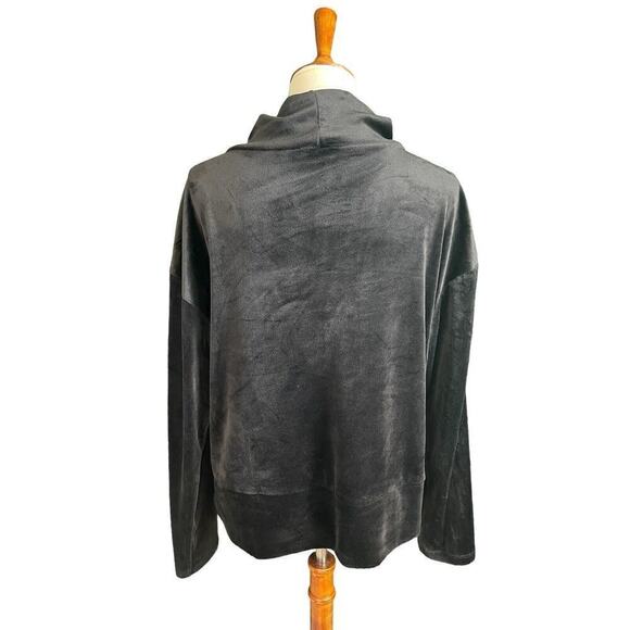 RBX Active Women's Velvet Long Sleeve Pullover Black Top Large - Picture 2 of 6